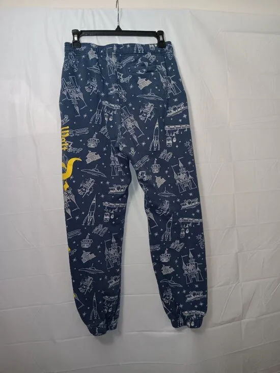 DISNEY'S DISNEYLAND WOMEN'S GRAPHIC SWEATPANTS BLUE SIZE SMALL - Picture 4 of 13